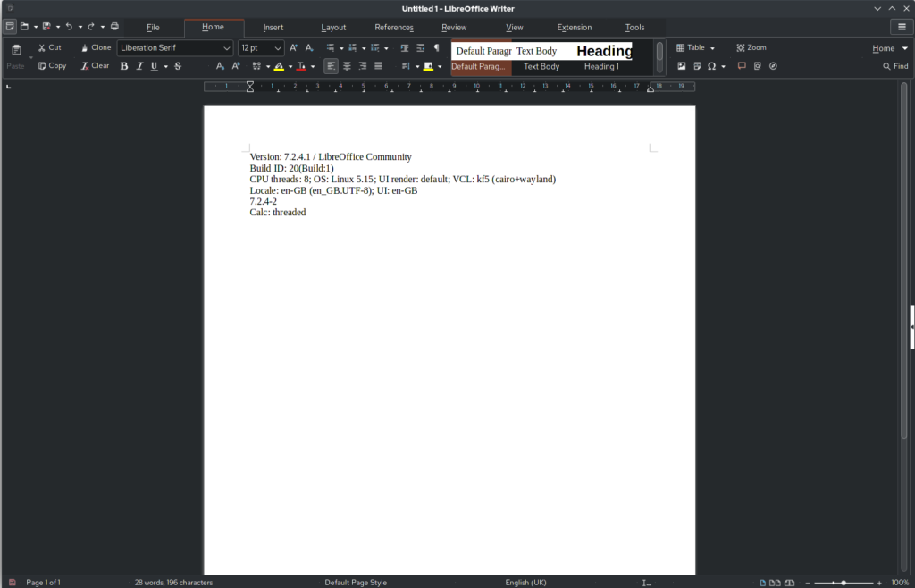 LibreOffice ekran görüntüsü 4