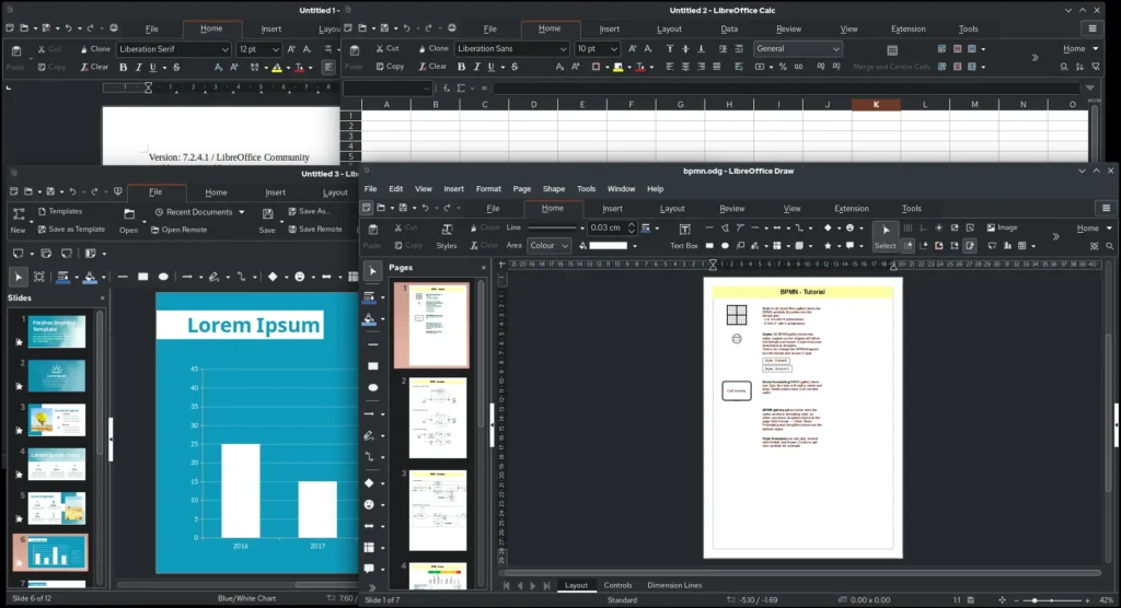 LibreOffice ekran görüntüsü 7