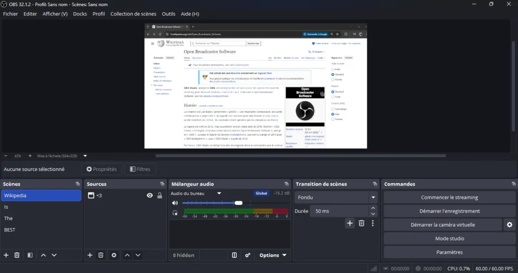 OBS Studio ekran görüntüsü 2