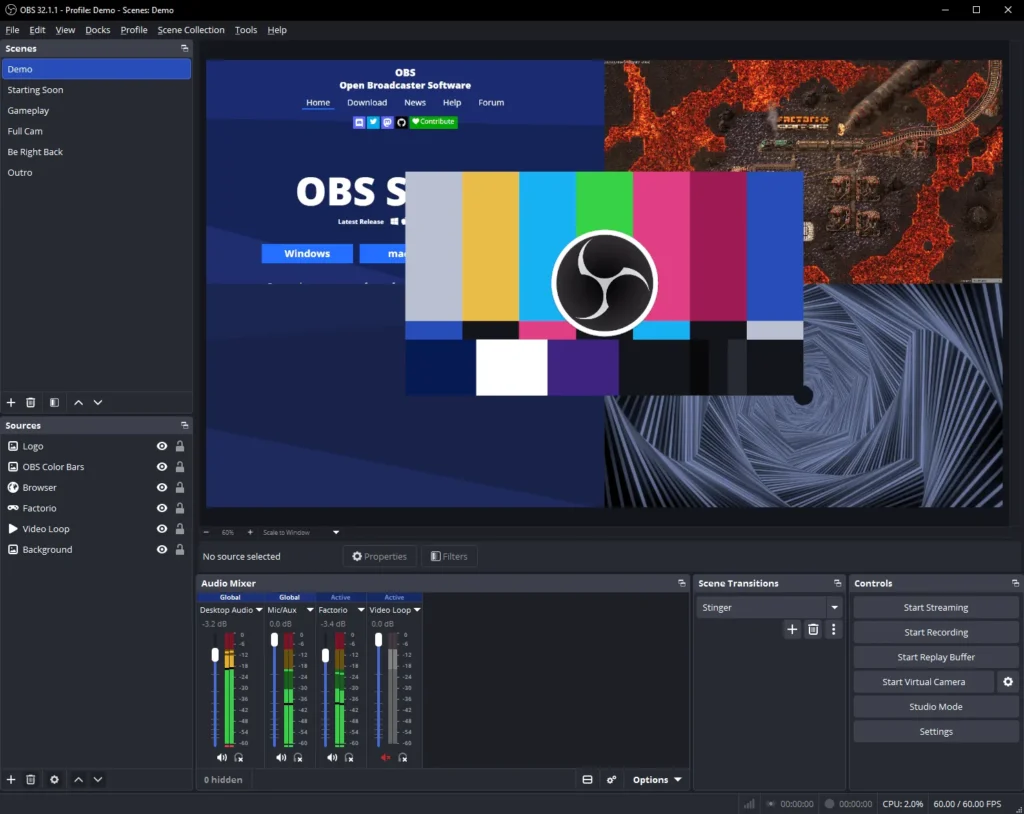 OBS Studio ekran görüntüsü 6